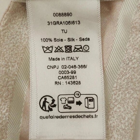 Auth DIOR/ChristianDior - Light Pink Blue Gray Multi Scarf - Picture 5 of 7